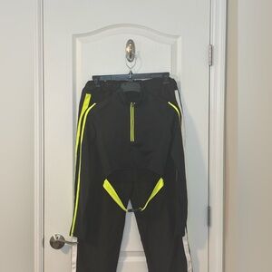 Black Active Set with Neon Yellow Accents